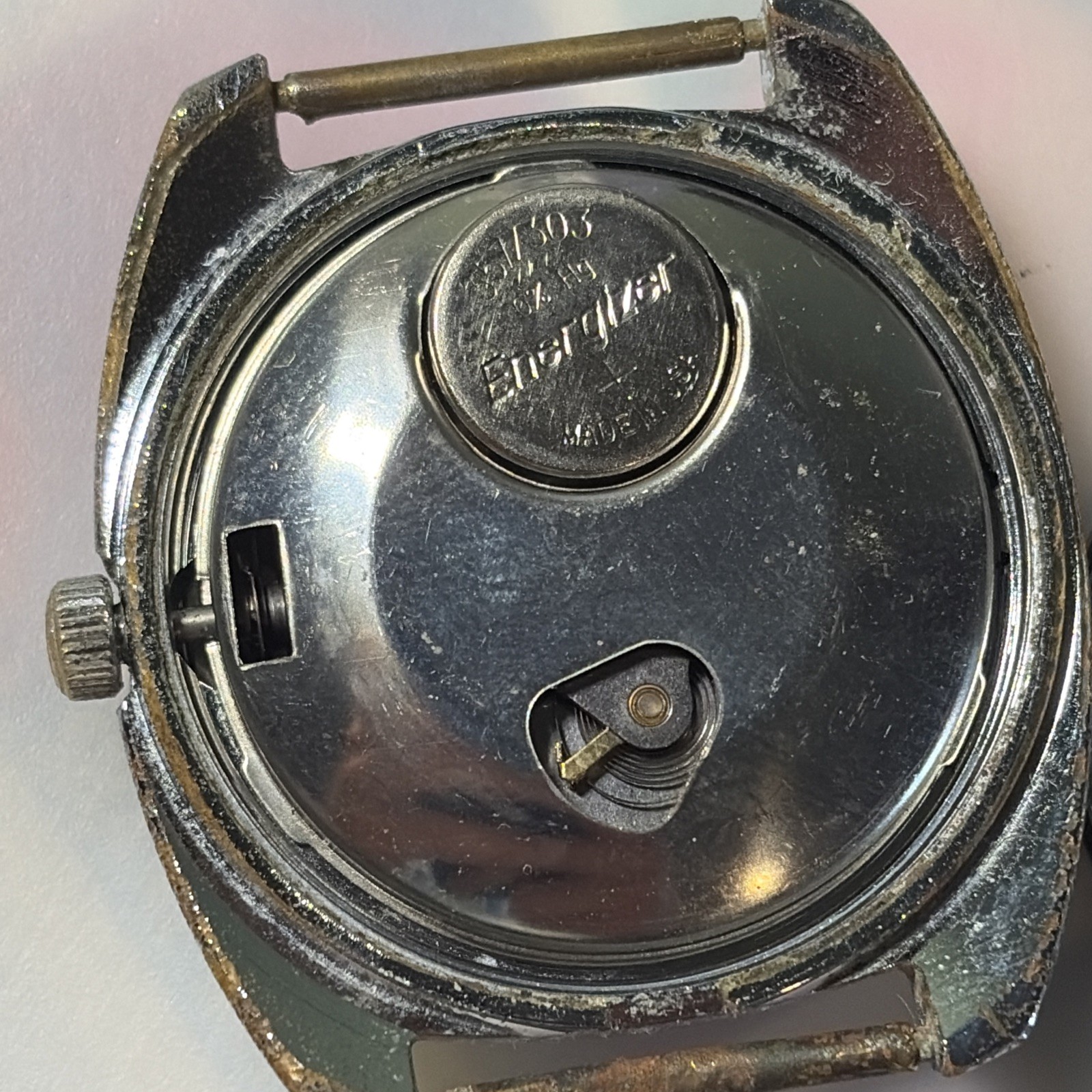 Vintage Men’s TIMEX Electric Dynabeat Day/Date, Blue Indices For Parts/Repair