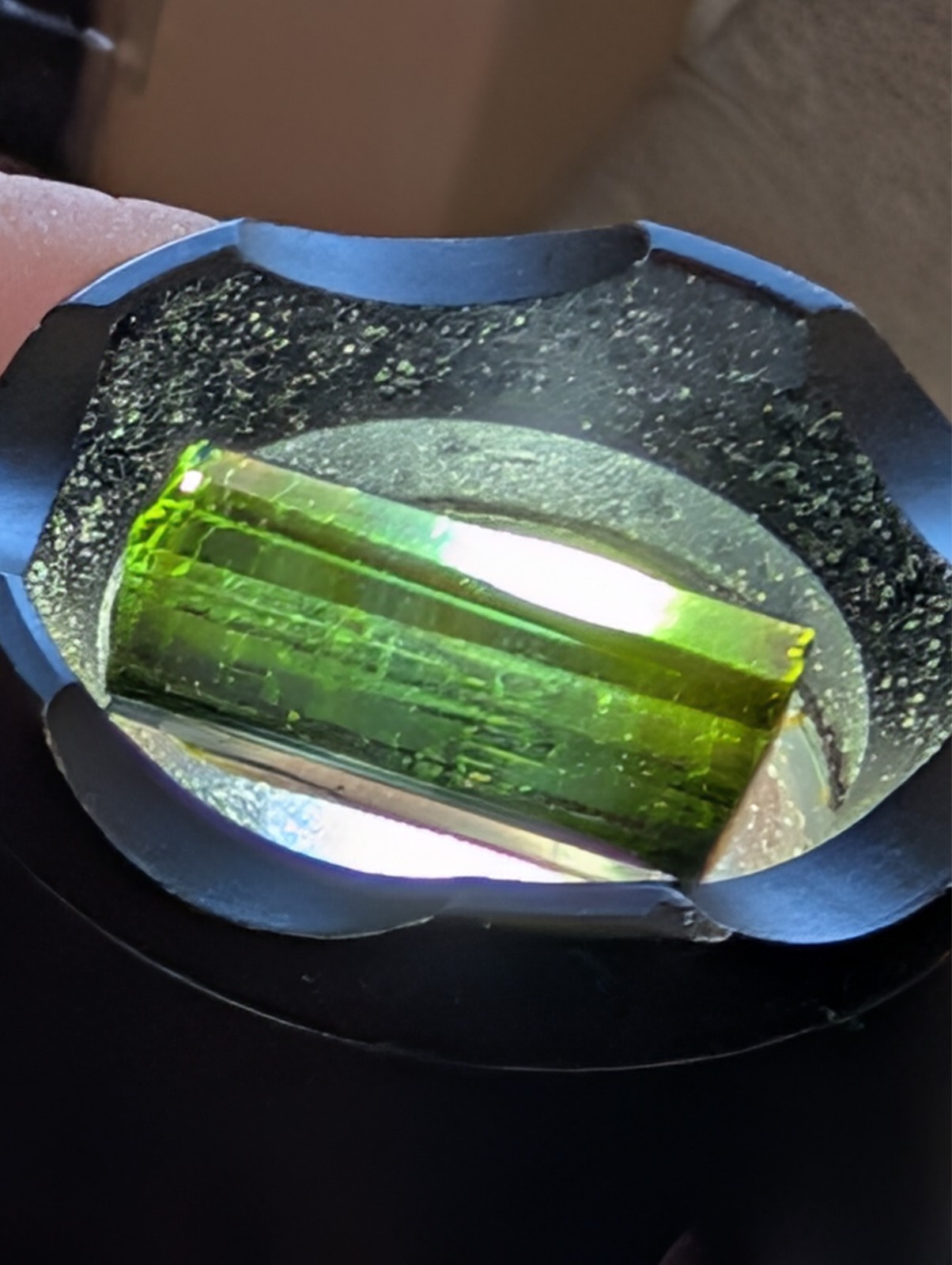 USA seller IF 13.43 ct, Nigeria tourmaline facet rough gemstone specimen