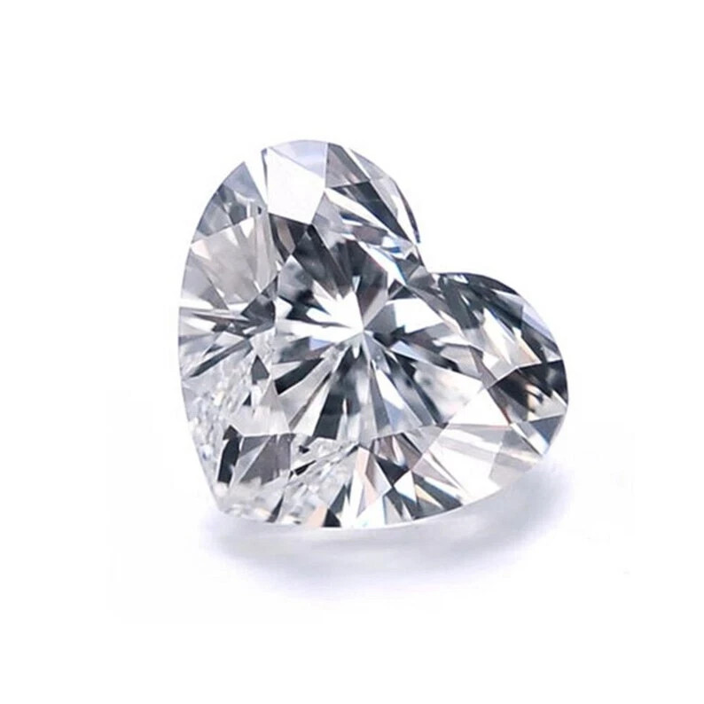 3.00 Ct Loose Moissanite Heart Cut 9.50 mm D Color, IF Clarity -AGL Certified
