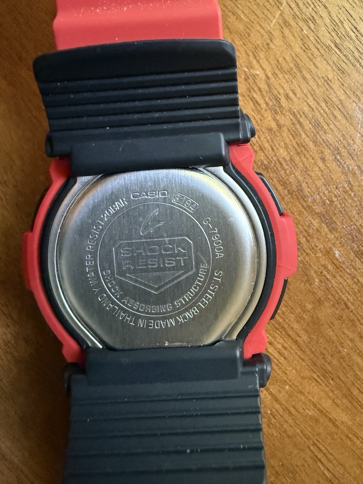 Casio G-Shock Red 3194 G-7900A-4 Tide/Moon Digital Watch
