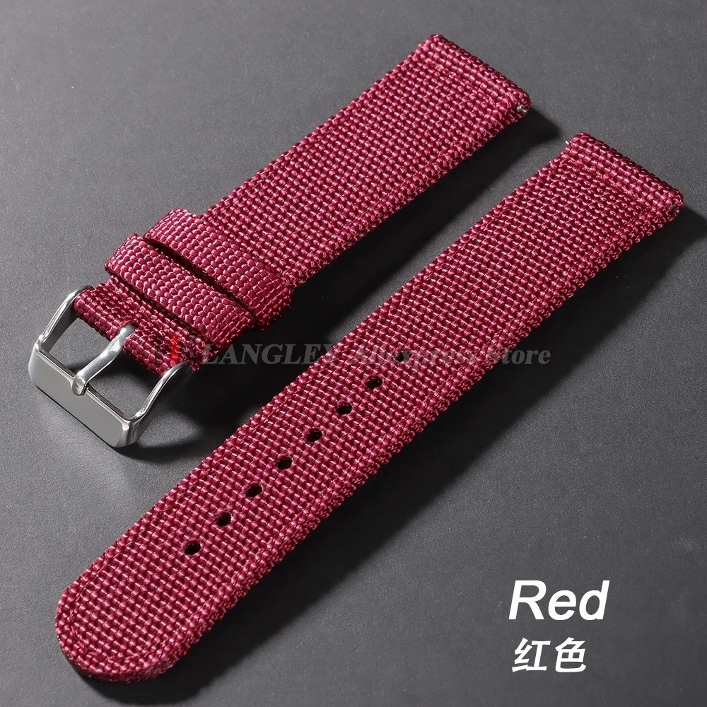 Canvas Quick Release Watch Strap 18,20,22,24mm Military Fabric Band Men Women