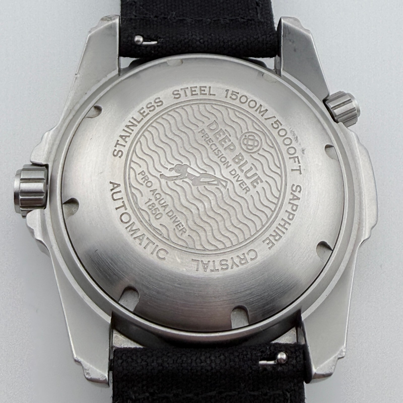 Deep Blue Men’s Pro Aqua 1500 Diver Automatic Day Date Blue Dial