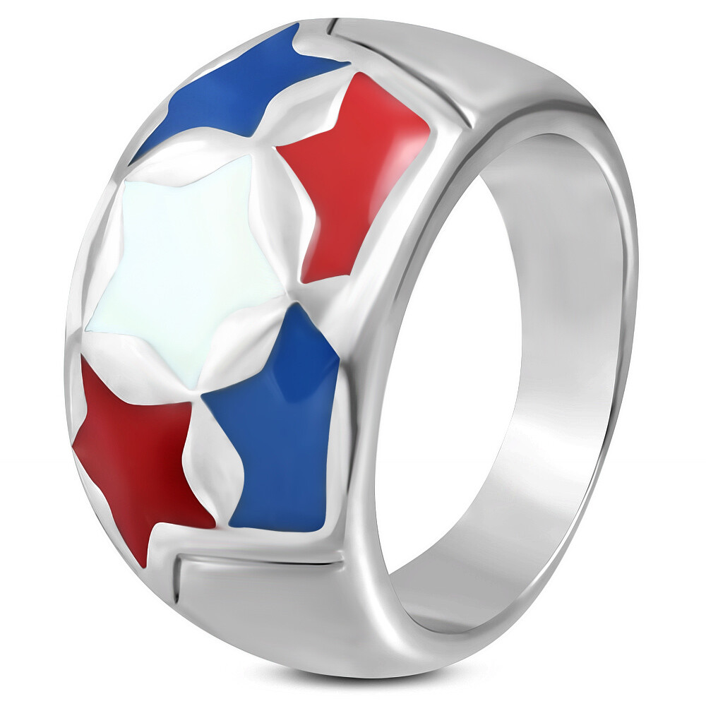 Ladies Ring Steel Dôme Stars French Crew Harley Quinn RWR034