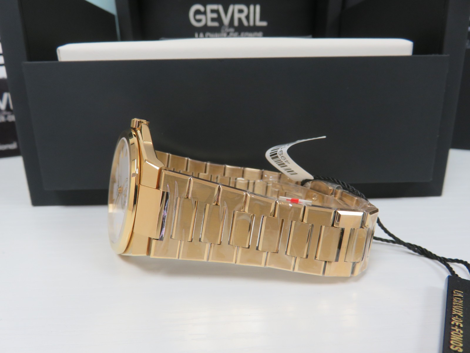 Gevril Men’s 49912B Montauk Sub Dial Swiss Made ETA 7001 Gold IP 40mm Watch
