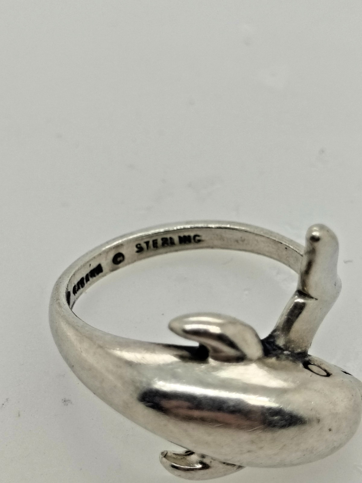 Sterling Silver Dolphin Ring for Women Size 5