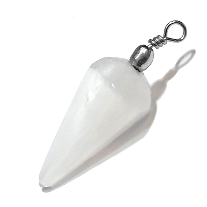 Selenite Crystal Pendant Pendulum Chakra Love Stone Sterling Silver Necklace