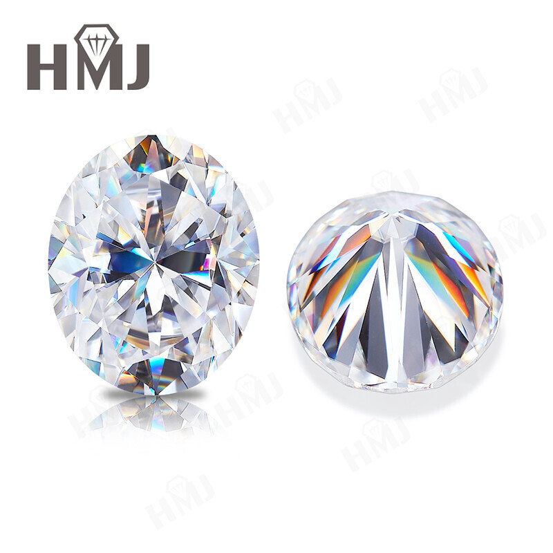 Oval Cut 0.1- 8CT Moissanite Loose Stones GRA Certificated Lab Grown Moissanite