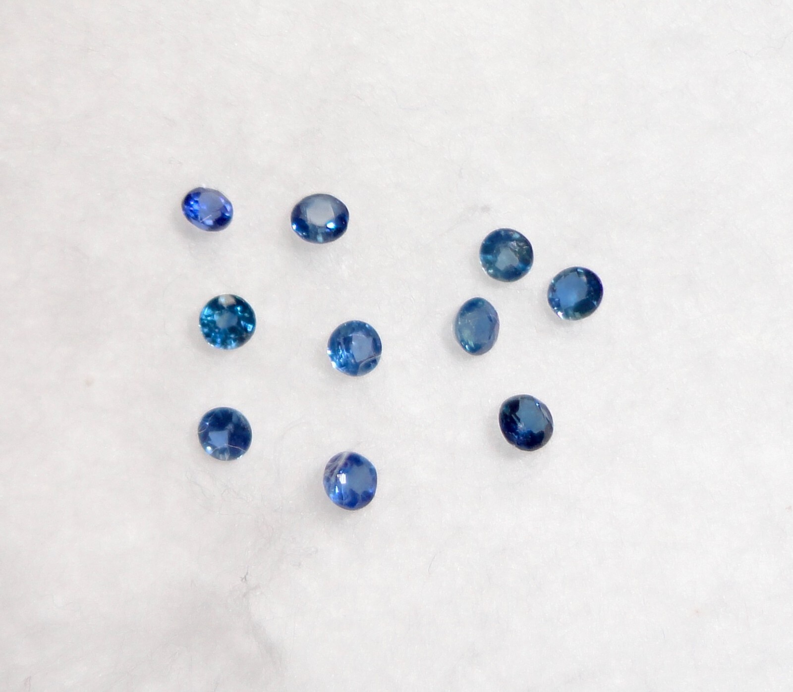 10 Pcs/ 5 Prs 2.0 – 2.1 mm Blue 0.54 Ct Pretty Montana Sapphire Super Gemstones