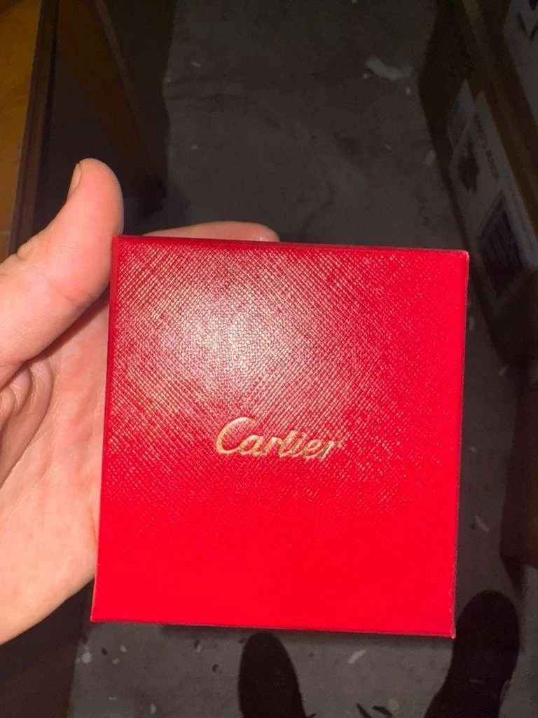 Cartier Red Bracelet Empty Jewelry Box Set with Certificate & Outer Box