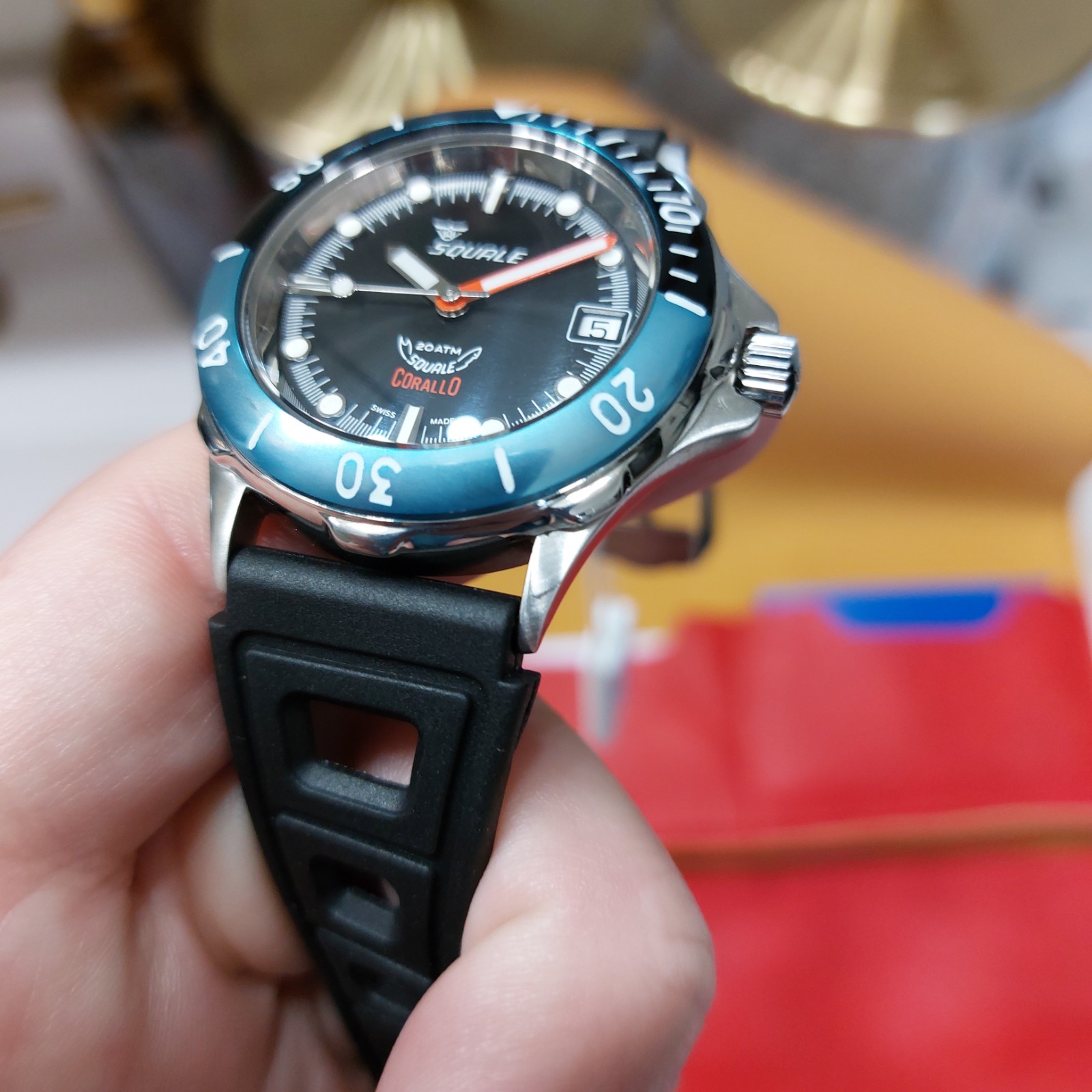 Squale Corallo NOS 2008 Black Dial Automatic Watch. Number 9/100