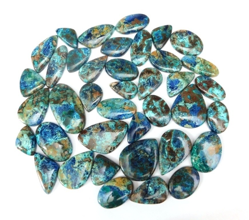 Beautiful Shattuckite Cabochon Gemstone For Making Jewelry Wholesale Lot 71585