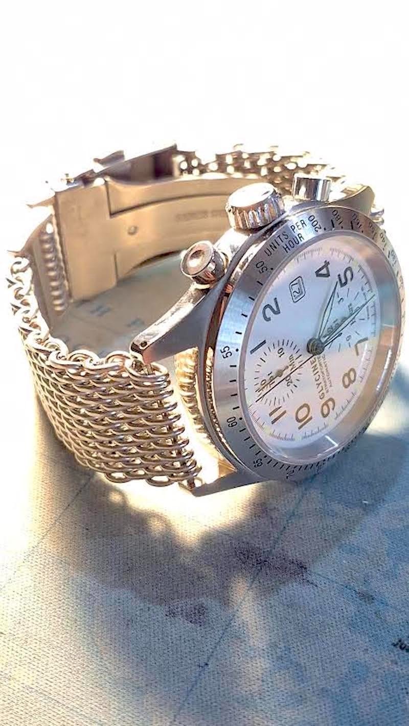 Glycine Stratoforte Automatic Men Watch Swiss Made Stainless Steel