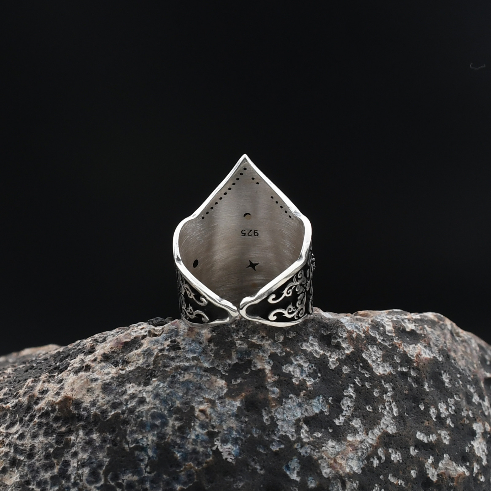 Adjustable Archer Thumb Seljuks Eagle Handmade Men’s 925 Sterling Silver Ring