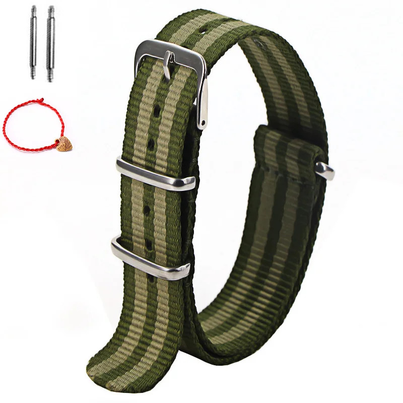 Nylon Watch Band 16mm 18mm 20mm 22mm Sport Strap US