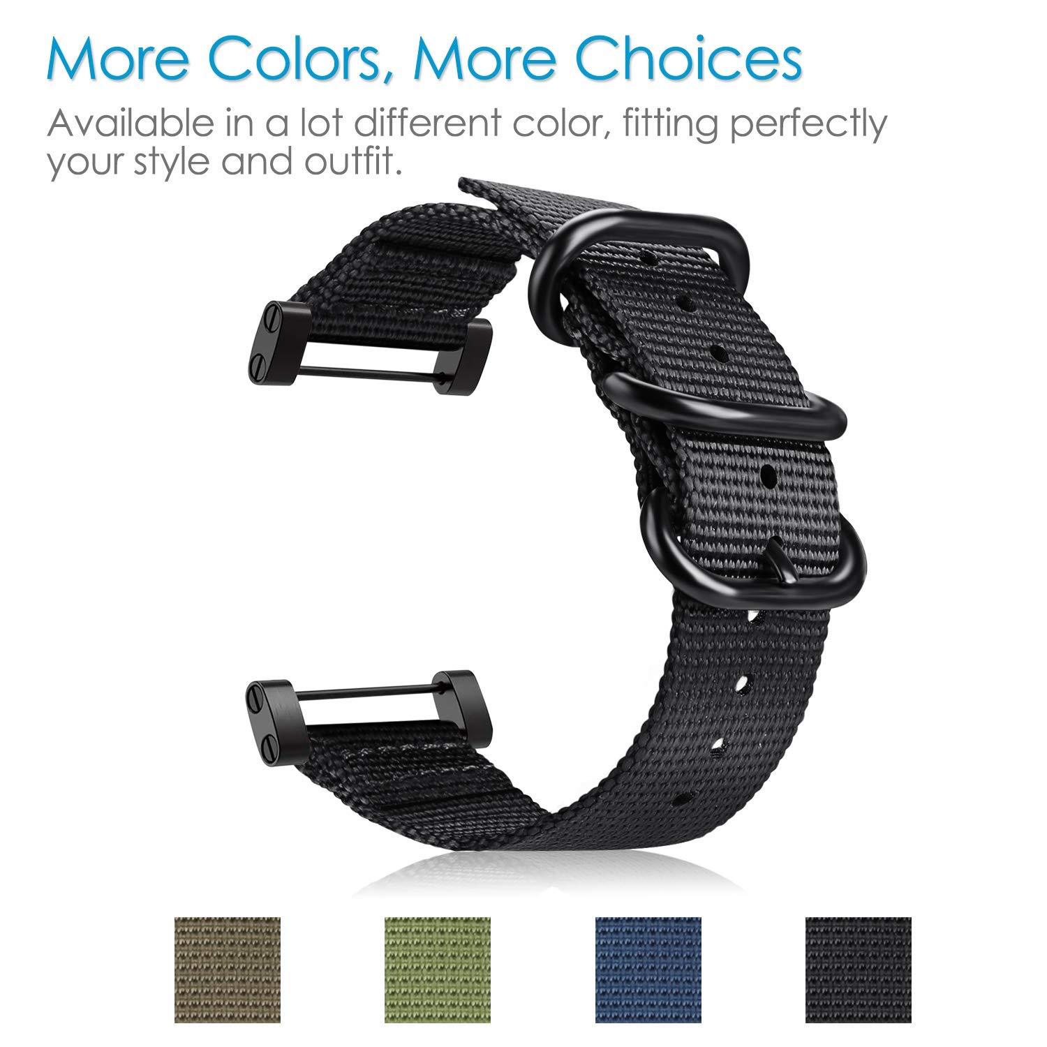 For Suunto Core Watch Band Premium Woven Nylon Sport Strap with Metal Buckle