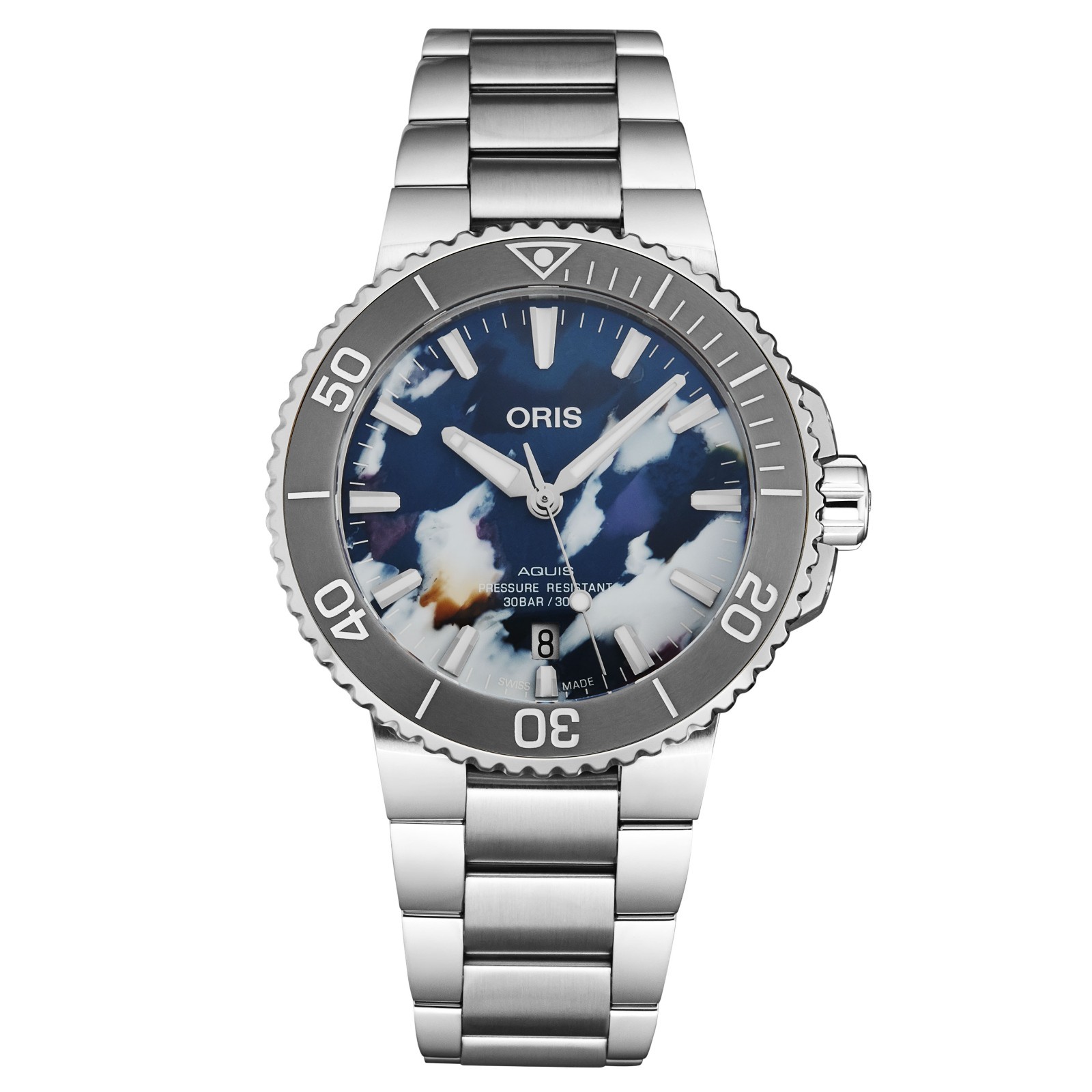 New Oris Aquis Date Rainbow Upcycle Special Men’s Watch 01 733 7766 4150-SET