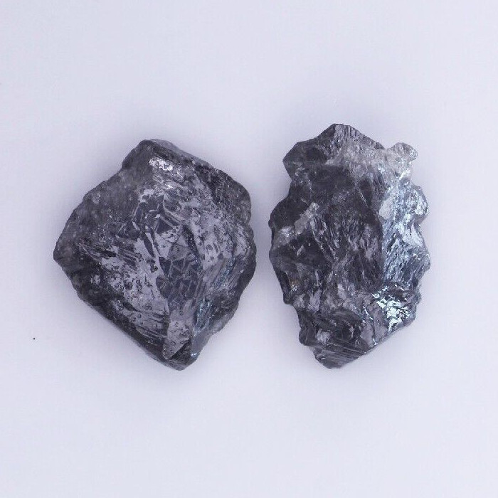 Natural Blackish Color 1.55 Carat Raw Loose Rough 2 Pcs African Amazing Diamond