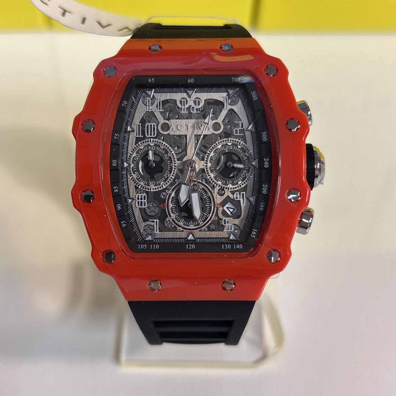 Activa Fury X Invicta Mens Quartz MG53 Skeleton Dial Red 44mm ACW2305-020 NEW