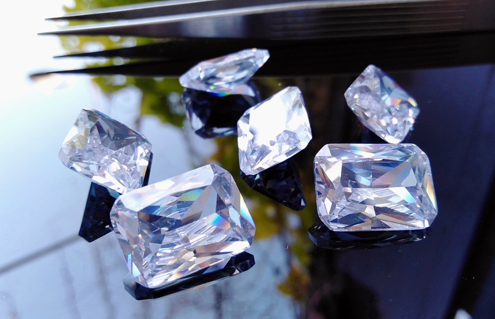 Cubic Zirconia AAA Quality Octagon shape 10 Multi-Colors CZ Stones(3x5to12x16)mm