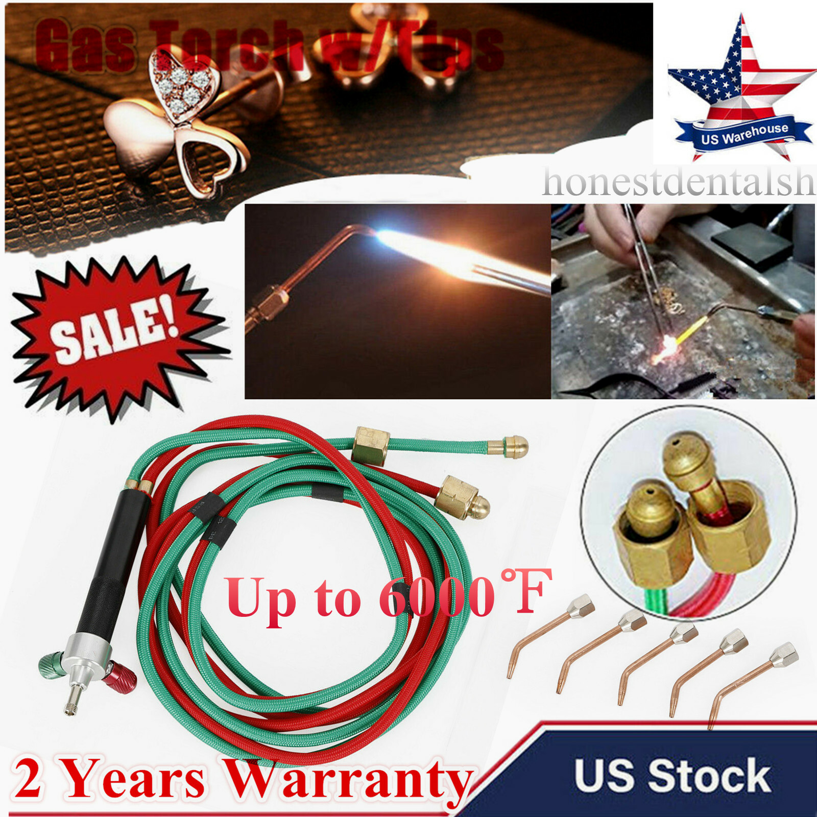 Hot Jewelry Jewelers Mini Micro Welding Soldering Torch Little Smith Gas W/5 tip