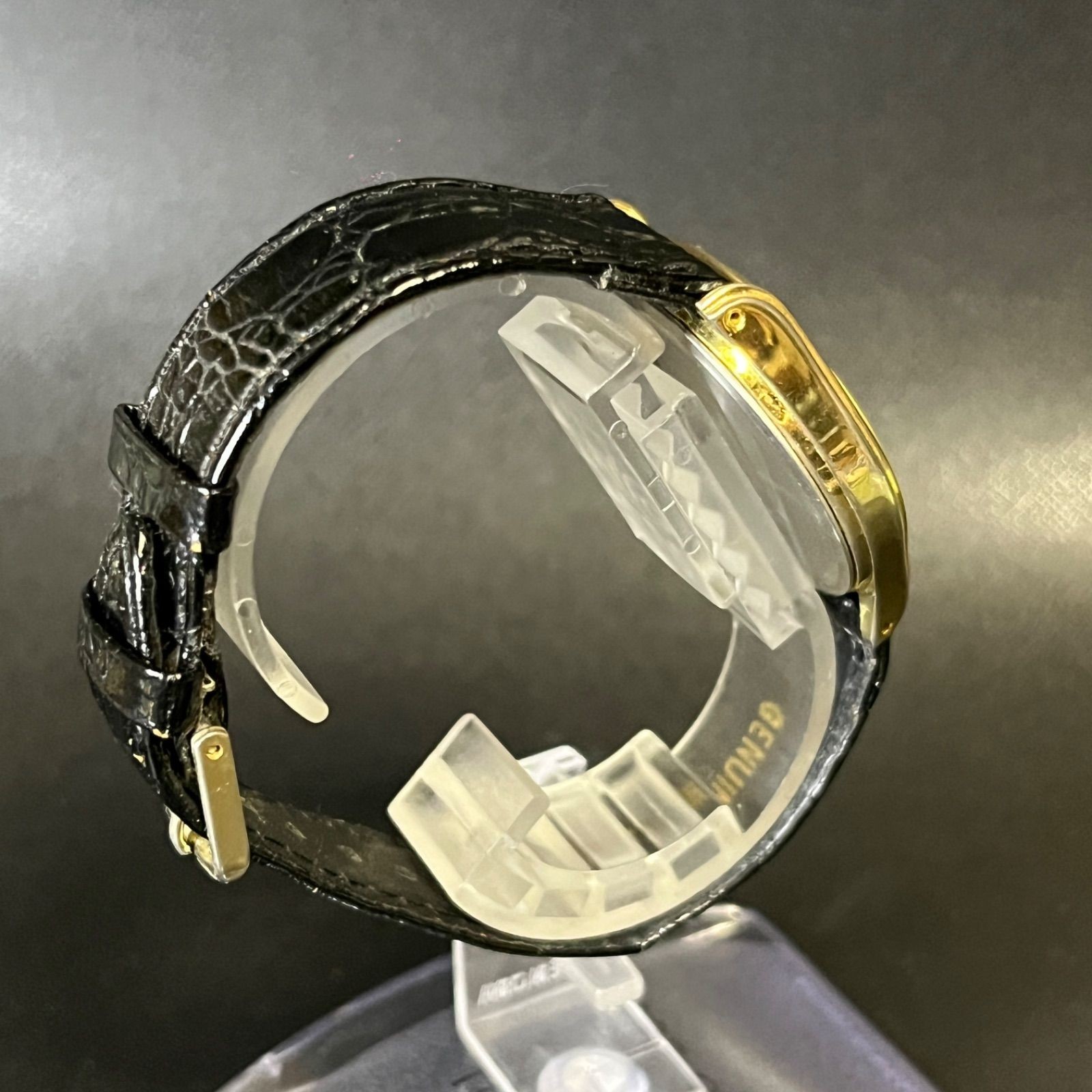Working Q Q CITIZEN Wristwatch Gold Quartz Working Confirmed