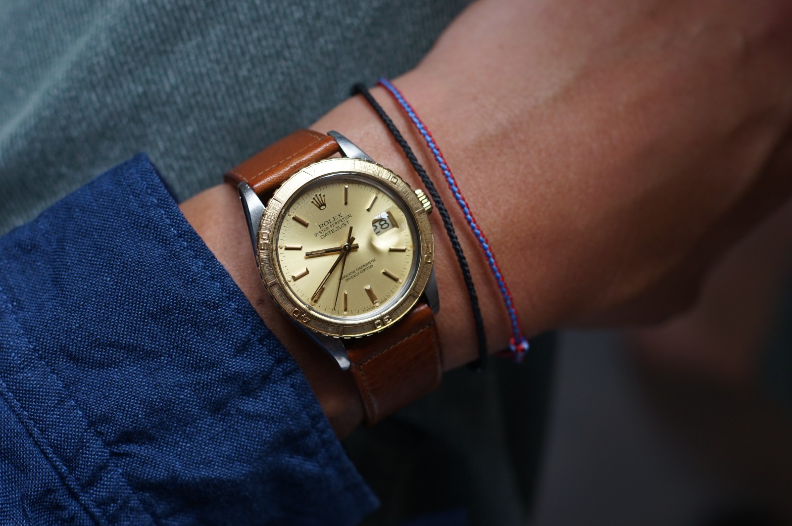 c1985 Serviced ROLEX Vintage DateJust Turn-O-Graph 16253 36mm cal.3035 #1545