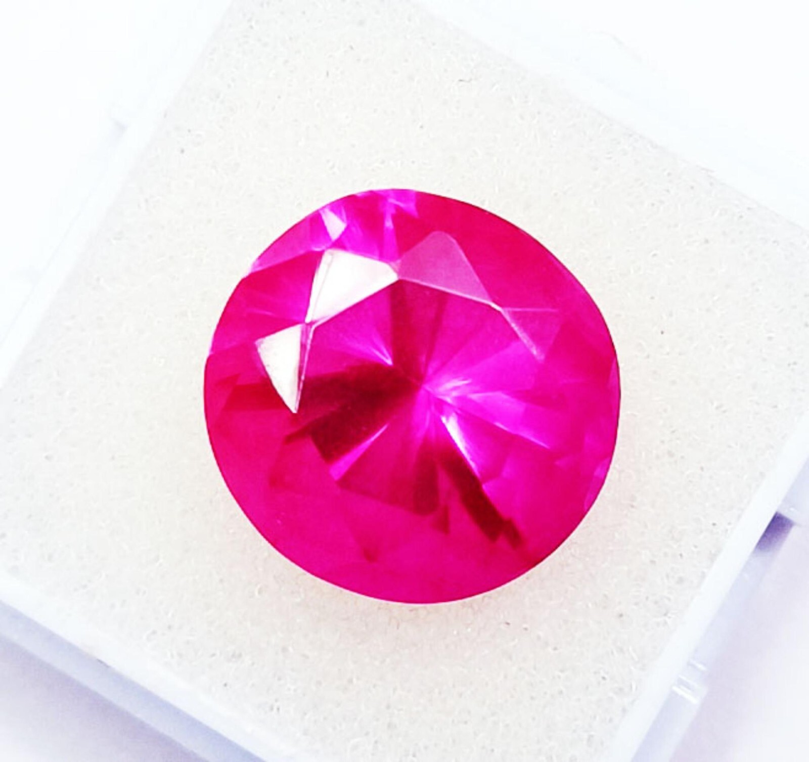 14.30 Ct Natural Floral Pink Sapphire Diamond Cut Round Certified Loose Gemstone