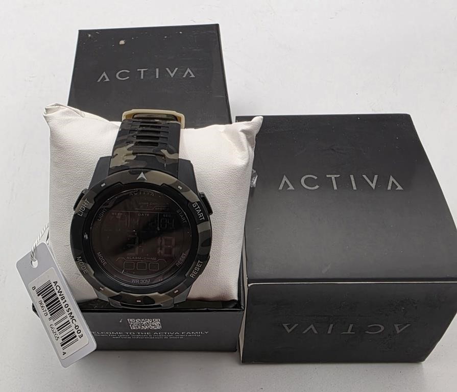 Activa X Terrain Invicta Digital Watch 45mm Camouflage Green ACW8105MC-001