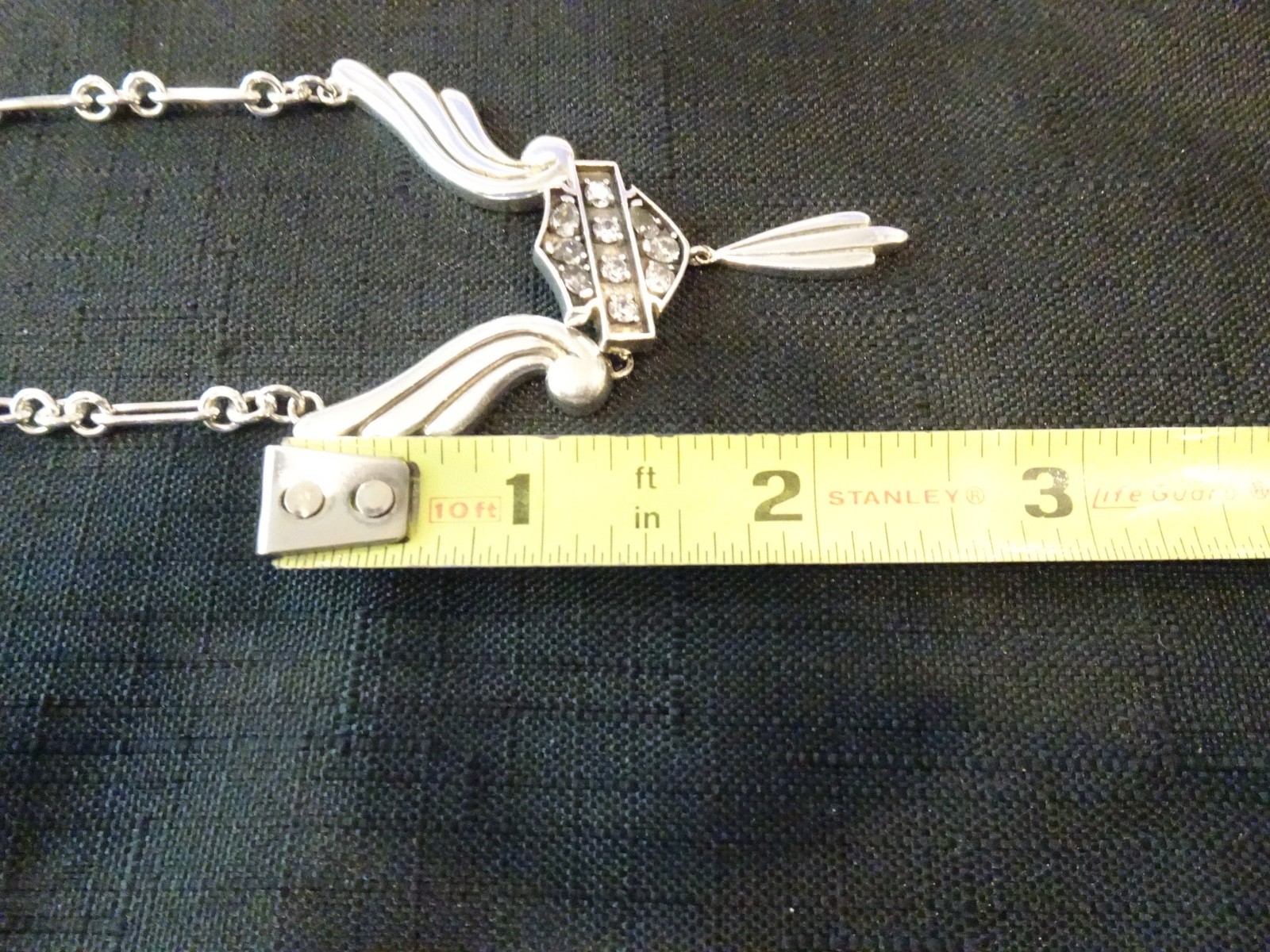 # 785-STERLING SILVER ANGEL WING PENDANT ON STERLING NECKLACE-925–18 INCH-