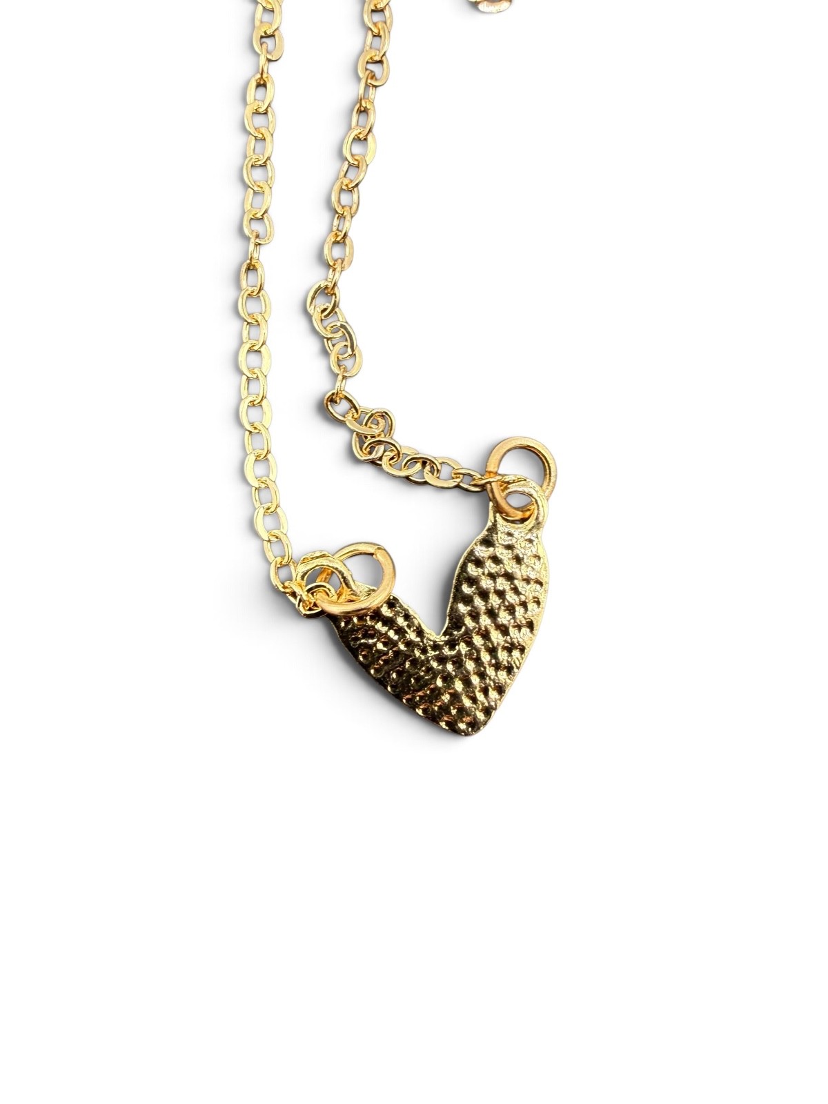 Heart-Shaped Pendant Necklace Elegant 18” Chain Minimalist Fashion Jewelry Y1