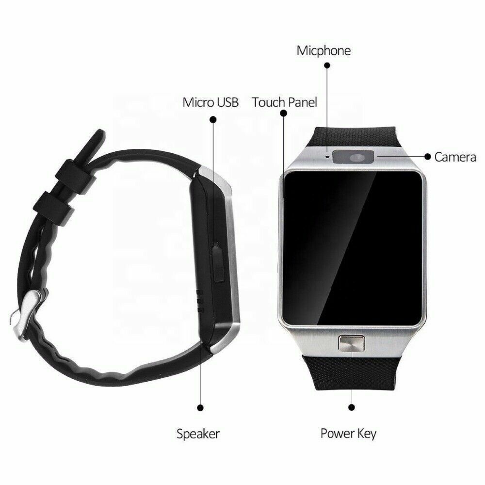 New Blue-tooth Smart Watch & Phone with Camera Touch Screen Sleep Monitor