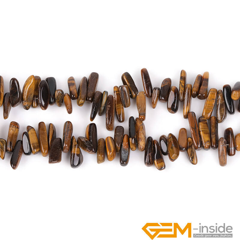Natural Freeform Gemstone Sticks Spike Chips Beads For Jewellery Making 15″ AU