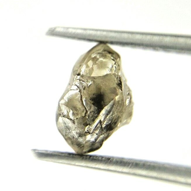 UNCUT RAW DIAMOND 1.45TCW GREENIS GRAY SPARKLING IRREGULAR SHAPE FOR MOTHER GIFT