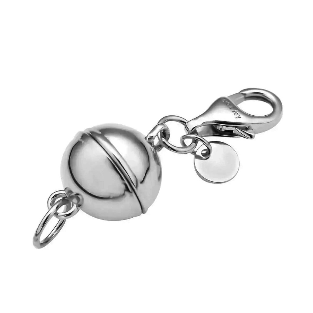 925 Sterling Silver Magnetic Jewelry Lock with Lobster Clasp for Women