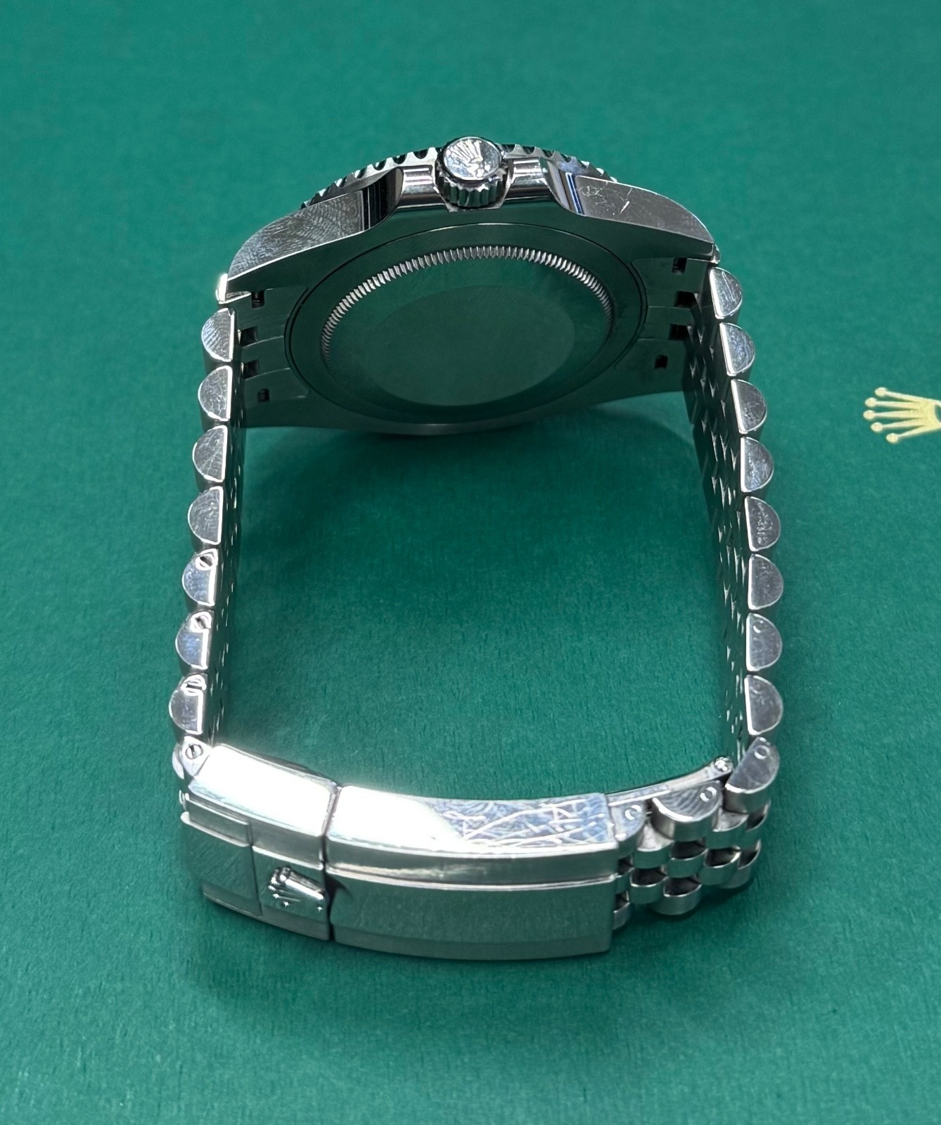 Rolex GMT Master II Bruce Wayne Jubilee Bracelet 126710GRNR Complete with Papers