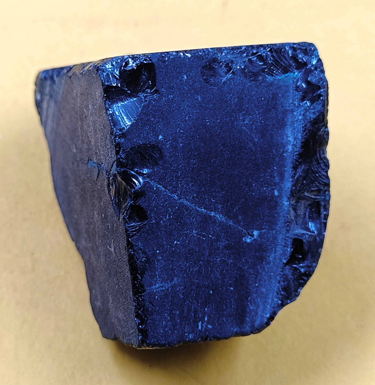 Natural Certified 630Ct Cambodia Deep Blue Zircon Uncut Rough Loose Gemstone AKC