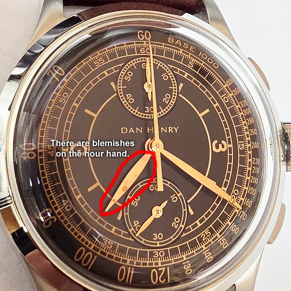 DAN HENRY 1937 Gilt Design Black Dial Men Watch Meca-quartz Chronograph
