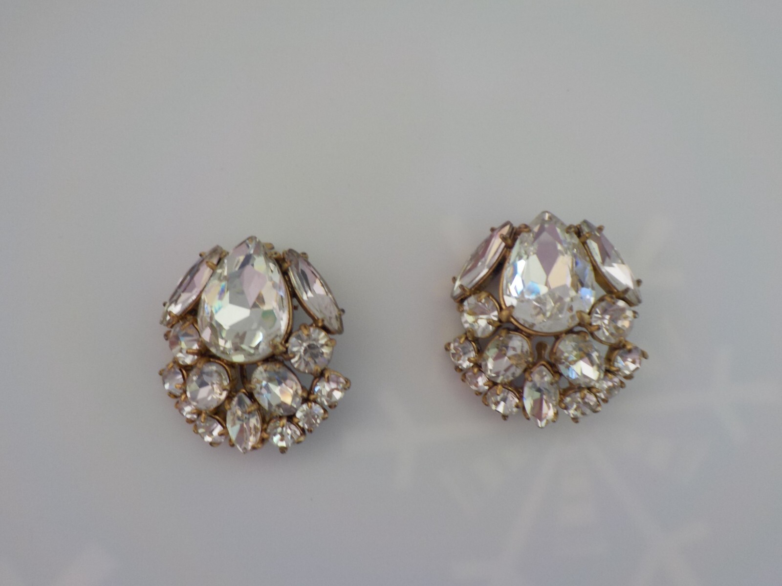 CABI 2 Clear Glass Rhinestone Cluster Removable Chams Only (No Bracelet)