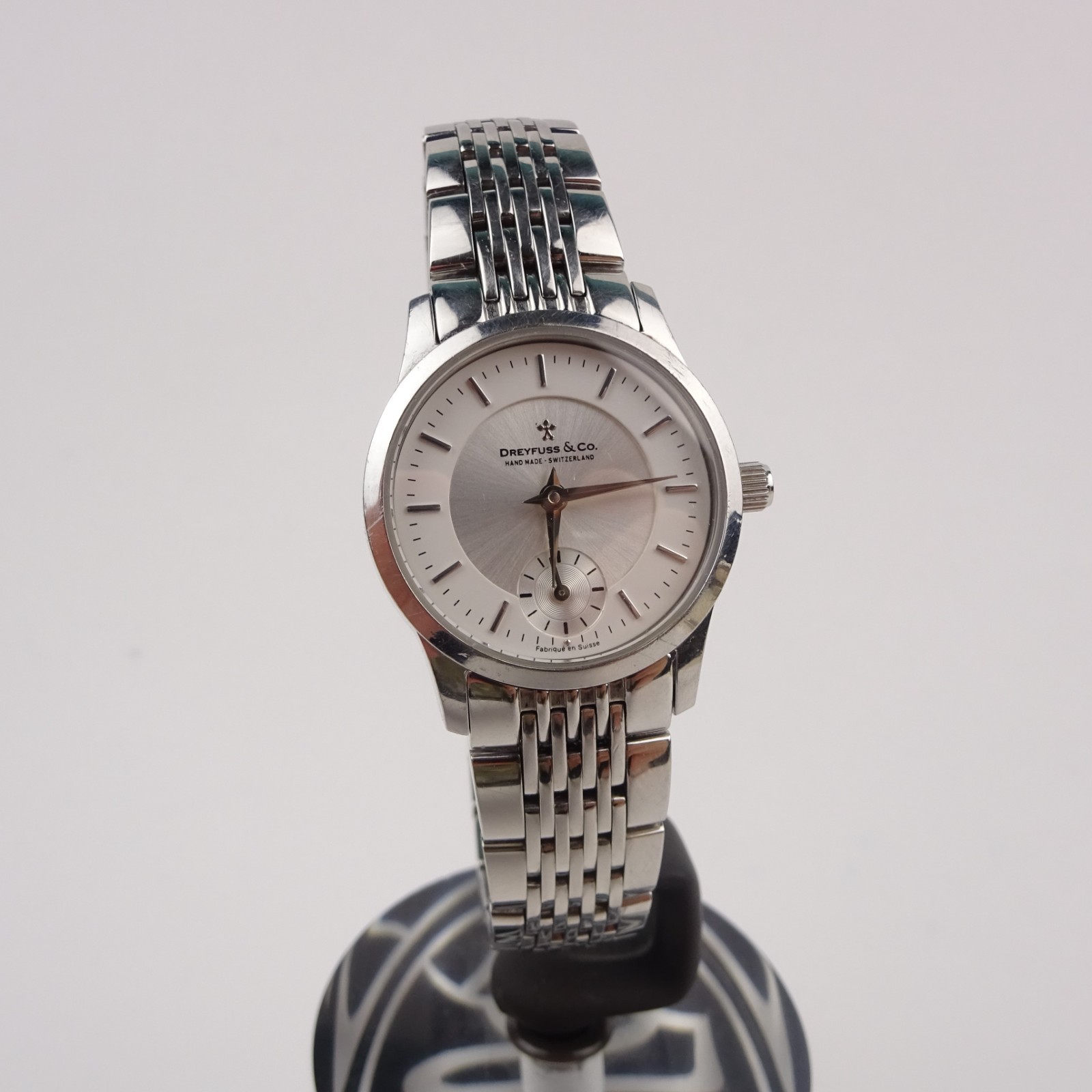 Dreyfuss & Co 1946 Watch Stainless Steel Silver Dial Classic Women’s
