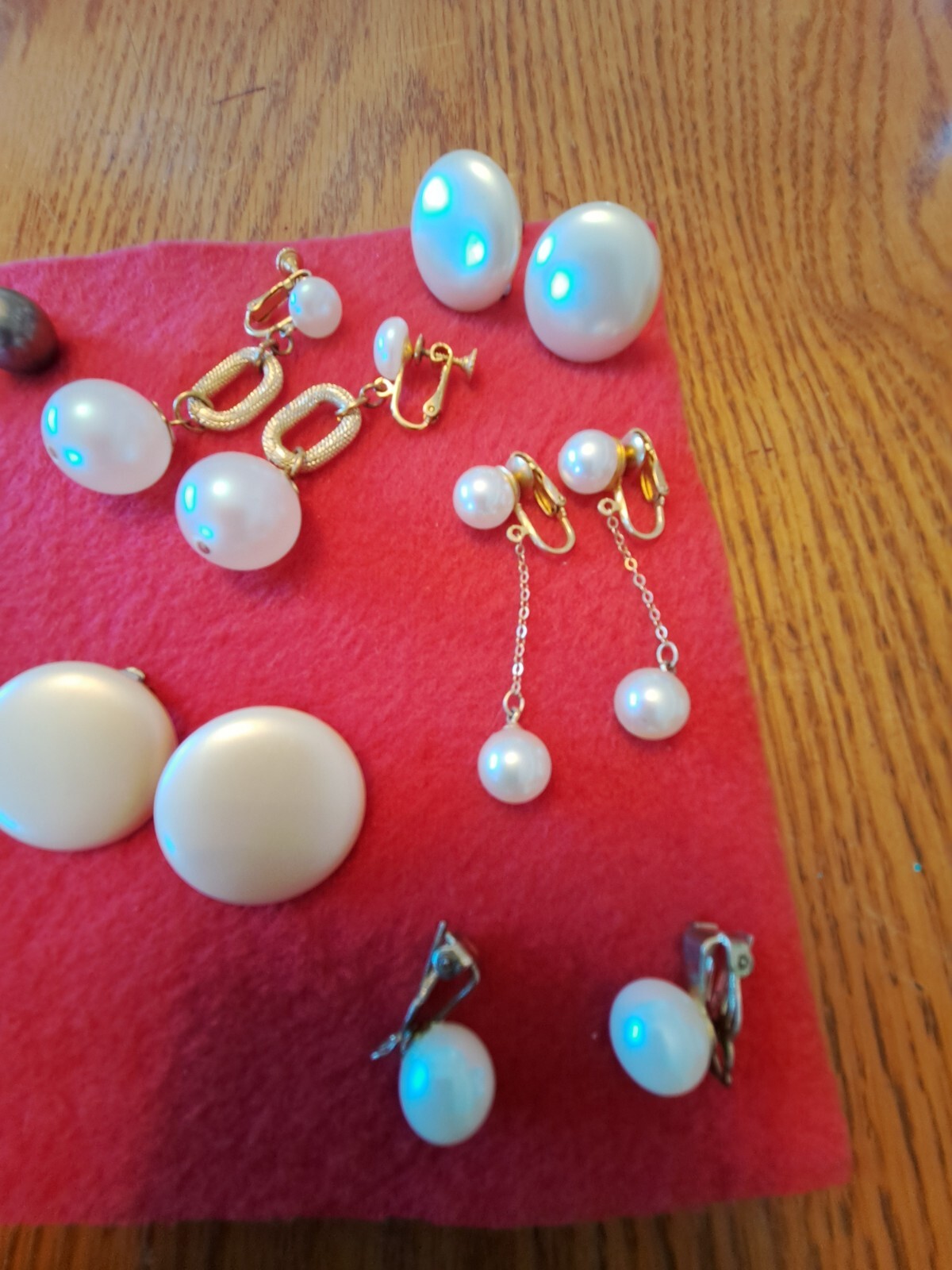 Earrings Vintage Pearl Design Several Styles a Lot of 11 Pair