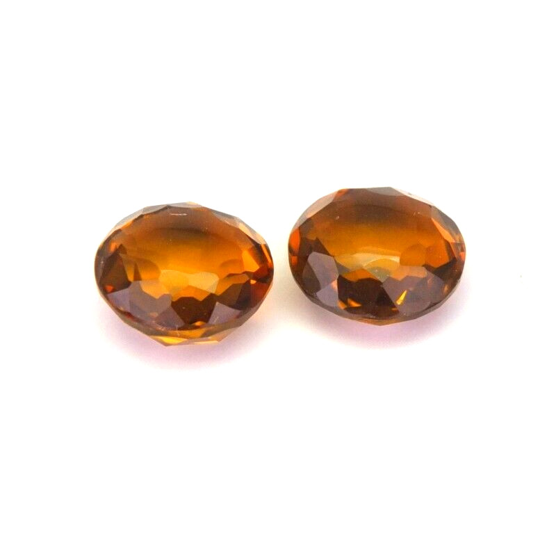 Shola Real 7.27 Ct Natural Citrine Honey Yellow Pair From Brazil