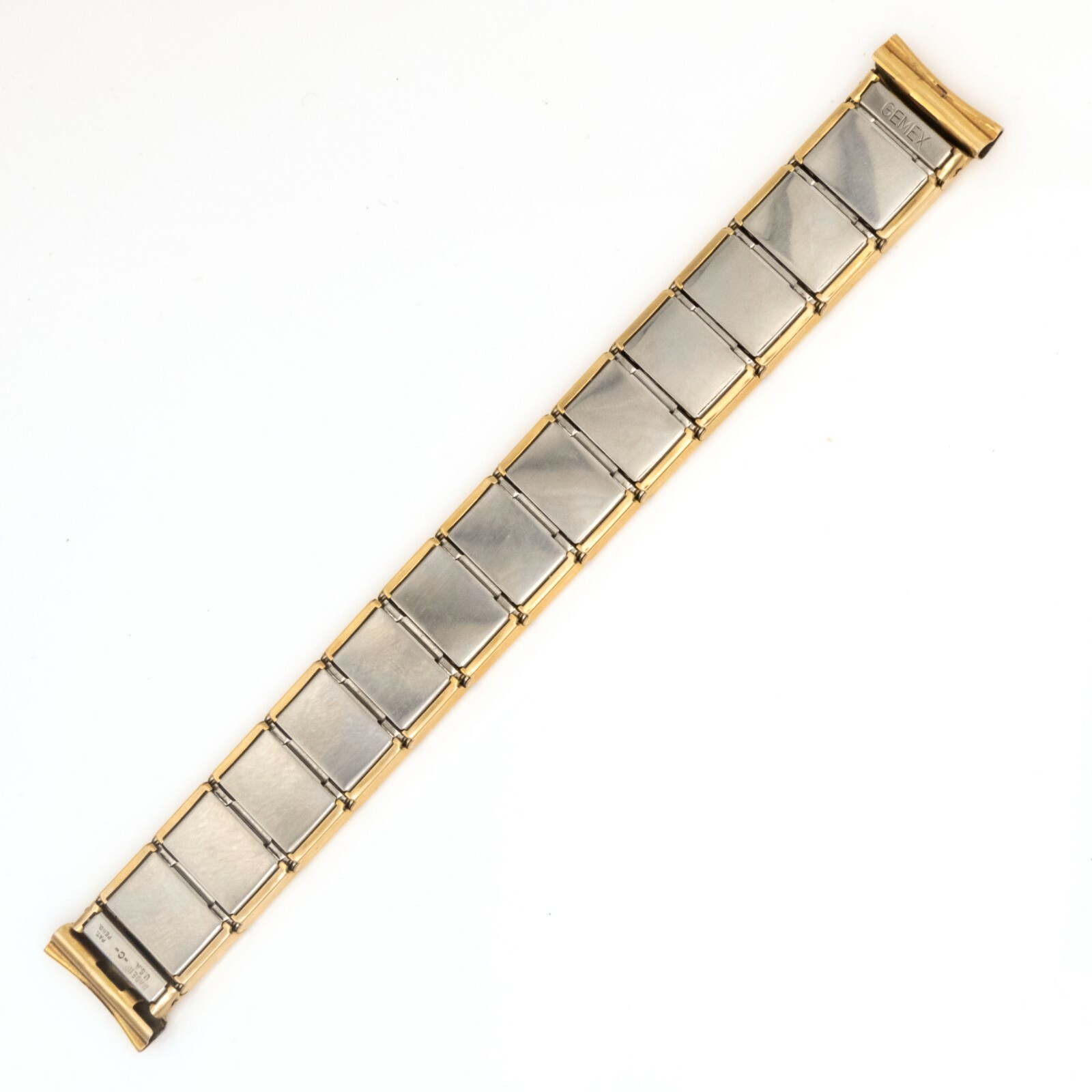 Vintage Gemex 17.0 mm goldtone wristwatch expansion bracelet, great condition