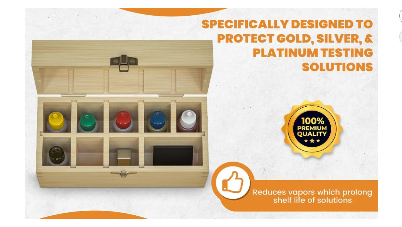 Kit de prueba de joyas de metales preciosos Oro Plata Platino Prueba de ácidos