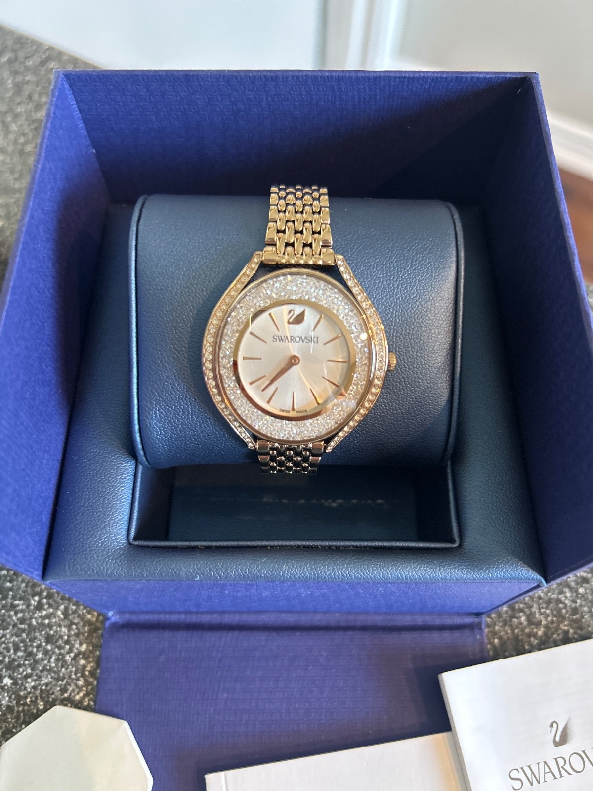 Swarovski Crystalline Aura watch Swiss Made Rose gold-tone finish- 5519459