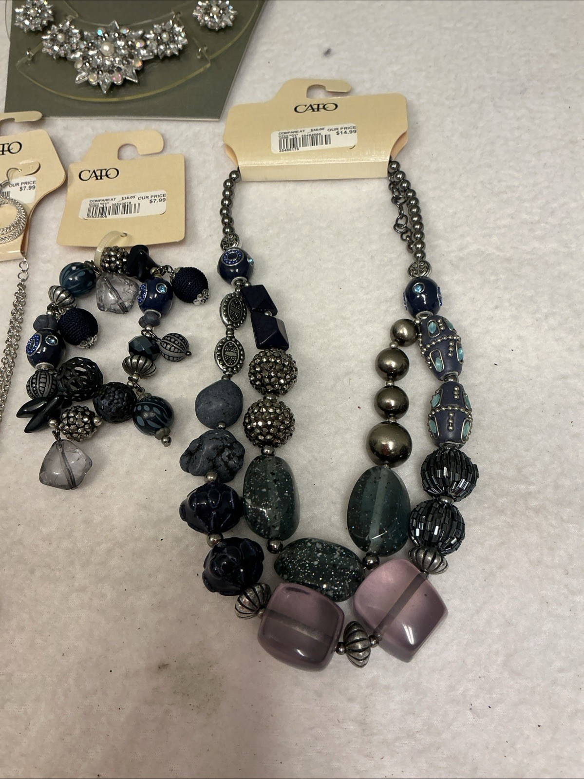 Catos Mixed Jewelry Silver And Stone 10 Piece NWT 3610