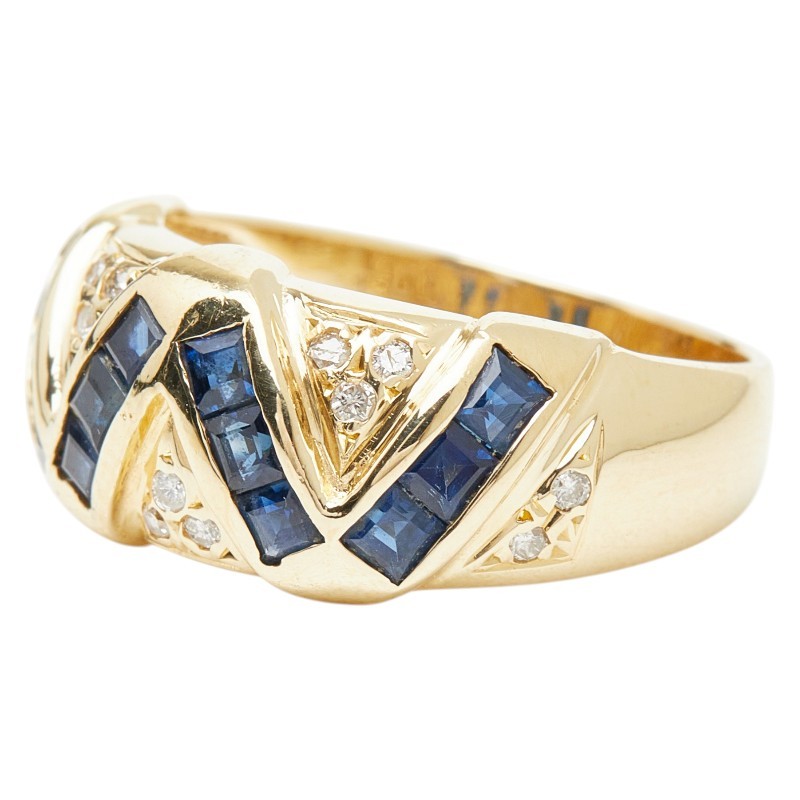 AUTHENTIC Ring ring K18YG yellow gold #13(JP Size) Women
