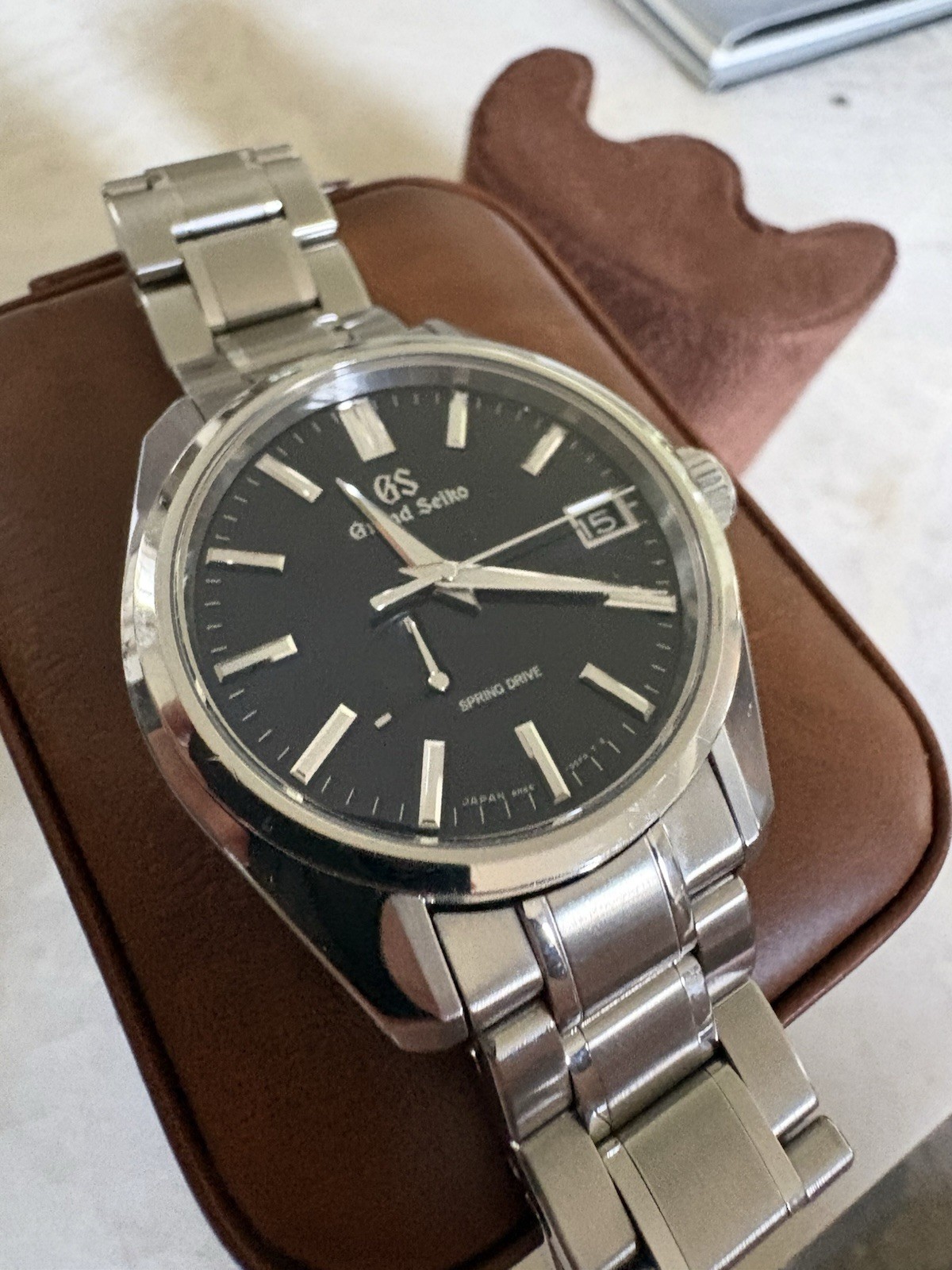 Grand Seiko Heritage Men’s Automatic Spring Drive Watch SBGA375 Blue Dial