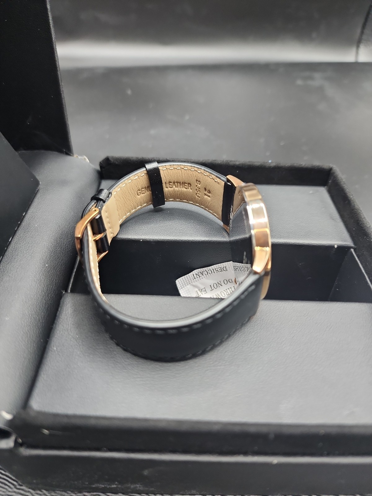 Movado Museum Rose Gold And Leather Wristwatch for Men – New In Box, New Battery