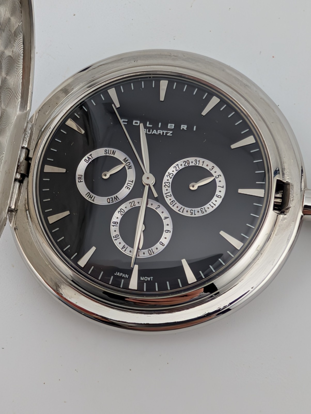 Colibri Of London Pocket Watch Engraved Edward T Plouse- New Battery