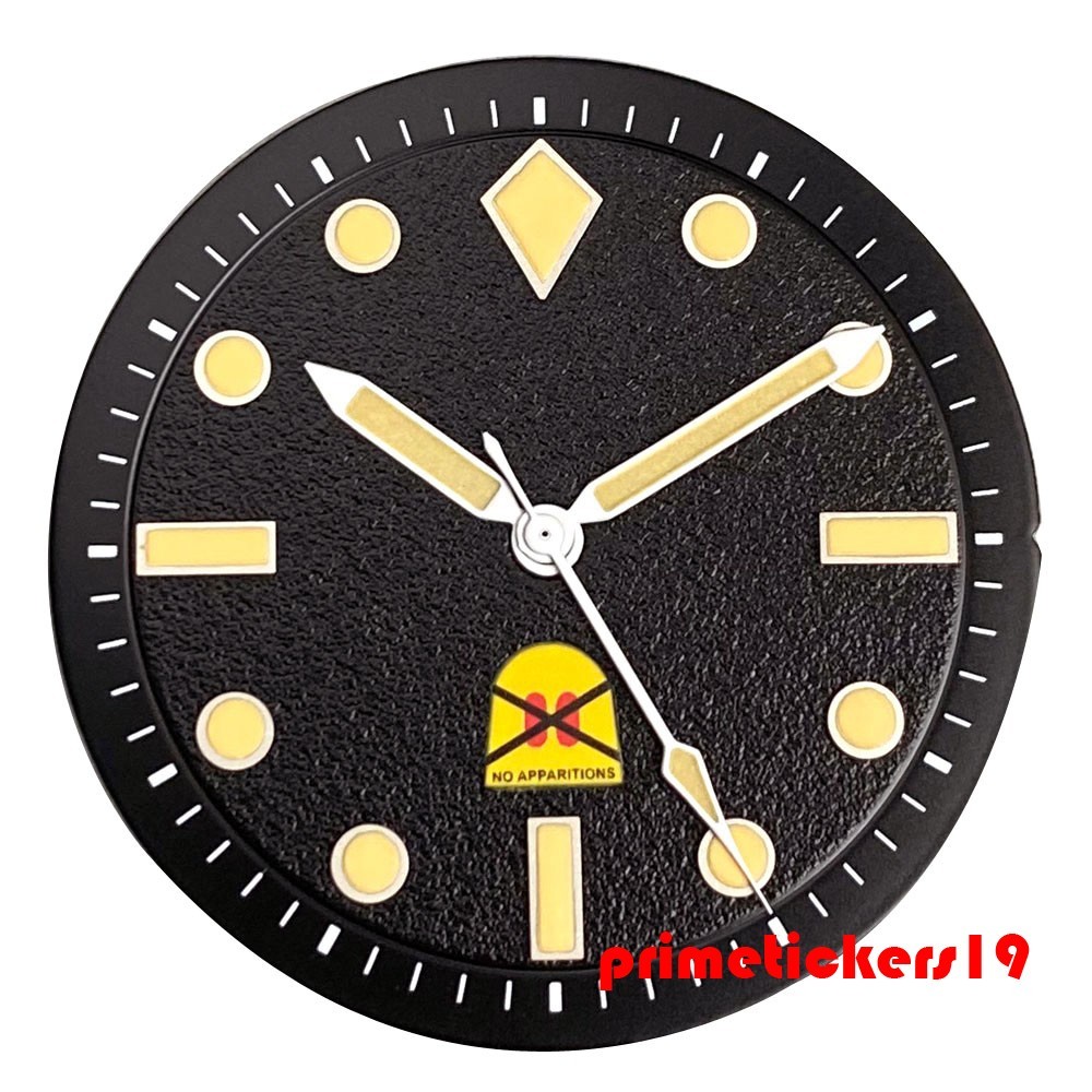 29mm Hallowmas Ghost Watch Dial Luminous Fit NH35 NH36 NH38 Movt Wristwatch Face